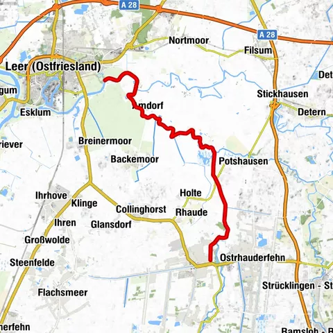 Kanutour von Leer nach Rhauderfehn
