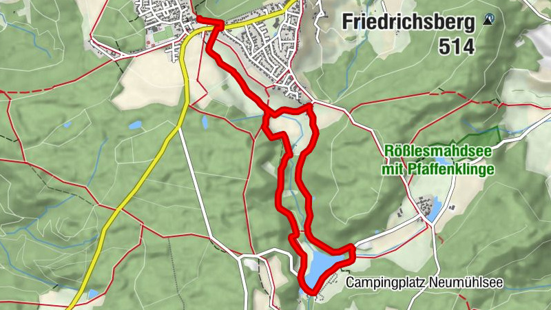 Rund um den Neumühlsee - Tour 5 Waldenburg