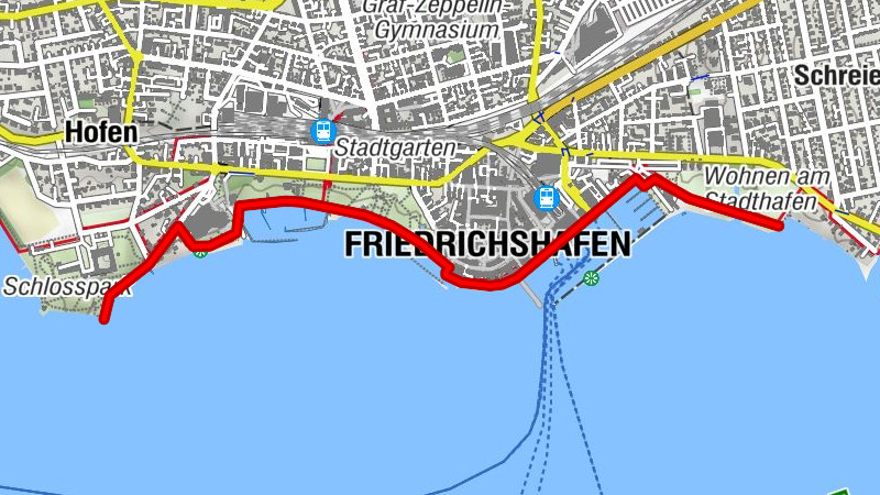 Friedrichshafen lakeside promenade