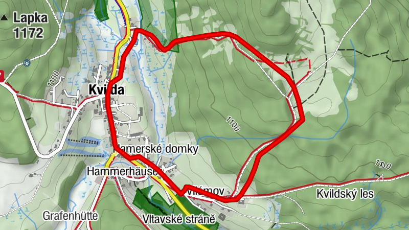 Rundweg Sandlaufkäfer - Kurze Wanderung rund um Kvilda im Nationalpark Šumava