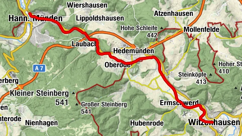 Werra: Witzenhausen - Hann. Münden