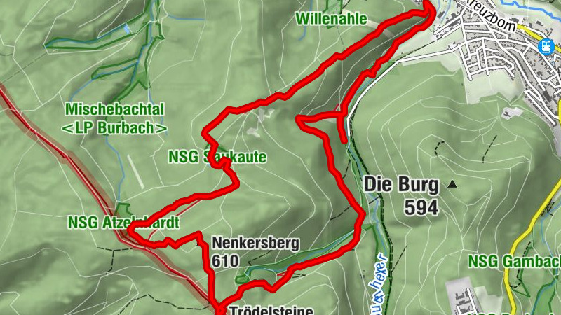 Rothaarsteig-Spur Trödelsteinpfad