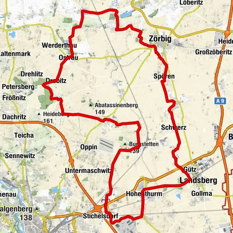 Wettiner Weg - Ostroute