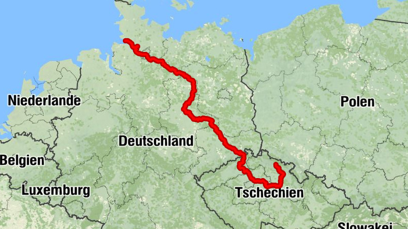 Fernradweg am 17. August 2023