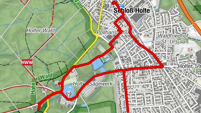 Historischer Stadtspaziergang Schloß Holte