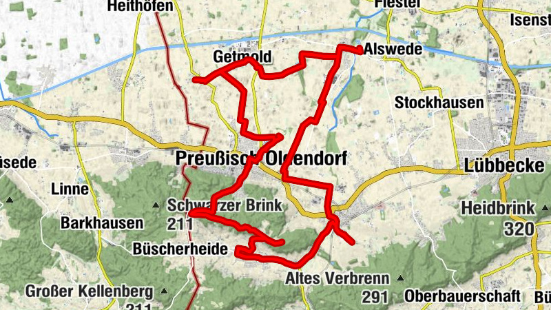 Stadtrundfahrt zu den Sehenswürdigkeiten in Preußisch Oldendorf