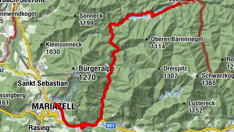 1 Radpilgern - Hubertussee - Mariazell