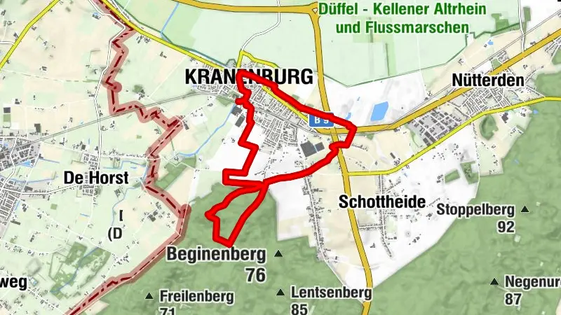Kranenburg - Wandern zwischen Rhein und Reichswald