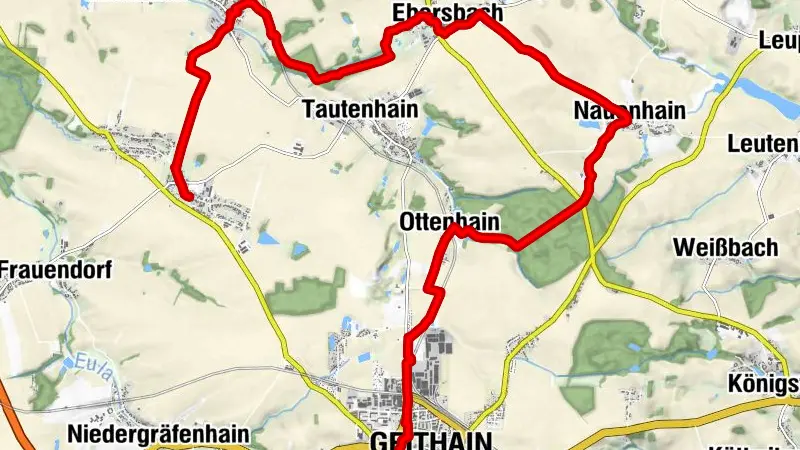 Via Porphyria - Etappe 1 (Geithain - Frankenhain)