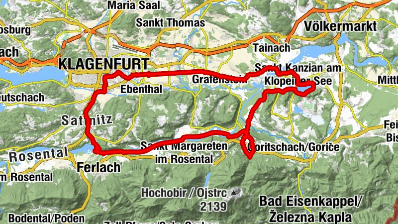 Rail, Rent & Bike Klagenfurt - Le long de la Drave jusqu'au lac de Klopein