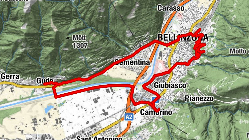 Parcours circulaire urbain–paysager