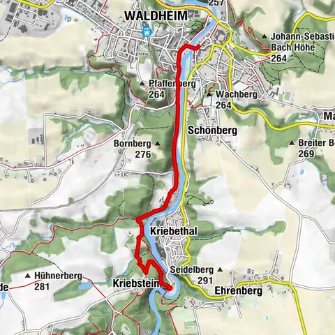 Lutherweg Sachsen von Waldheim nach Kriebstein