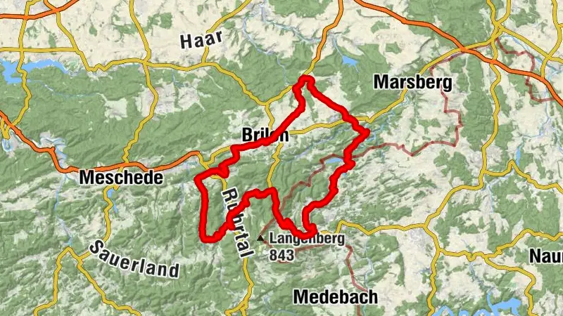 Tour 1: Durch das schöne Elpetal und vorbei am Diemelsee