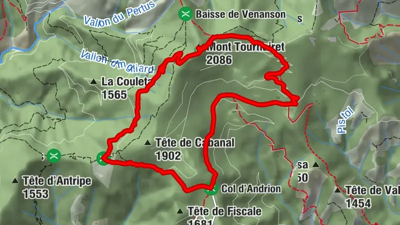 Mont Tournairet depuis les Granges de la Brasque
