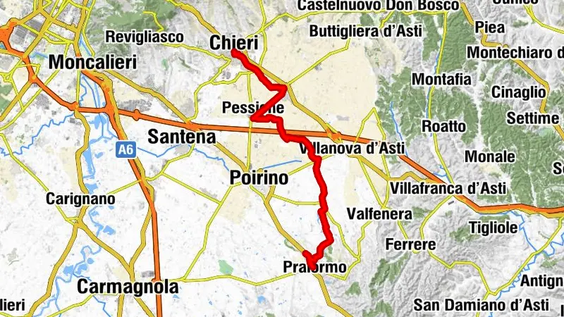 TOURIST_CYCLE_TORINO_SOUTH - Jour 4 - de Pralormo à Chieri