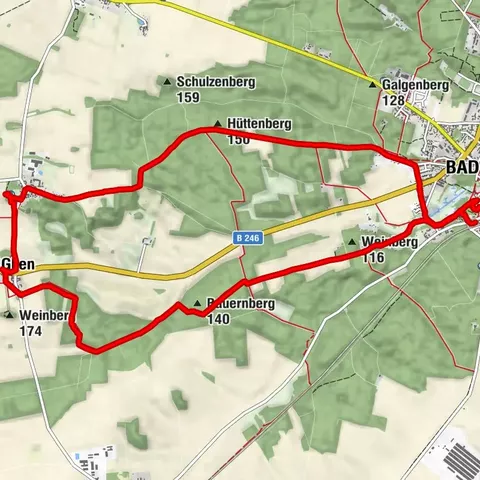 Wanderung auf den Hagelberg 201 m, Bad Belzig Klein Glien Hagelberg Bad Belzig