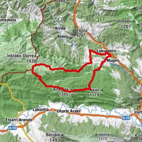 Lekunberri - Errenaga - Errenaga Txiki - Larraun