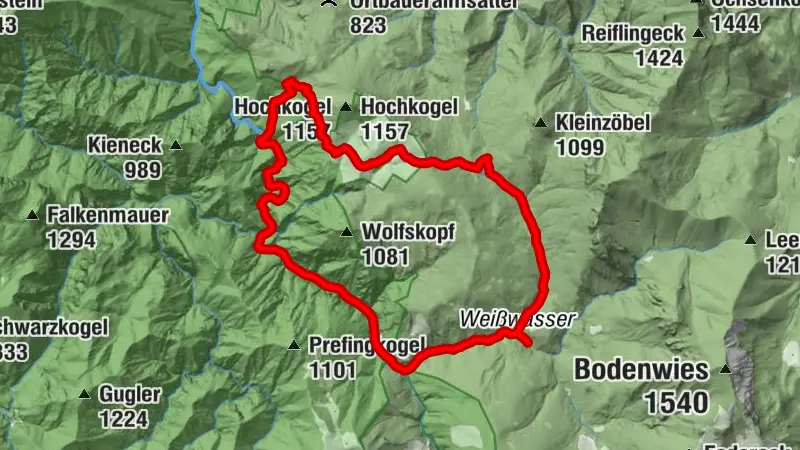 Triftsteig, Runde über Anlaufalm