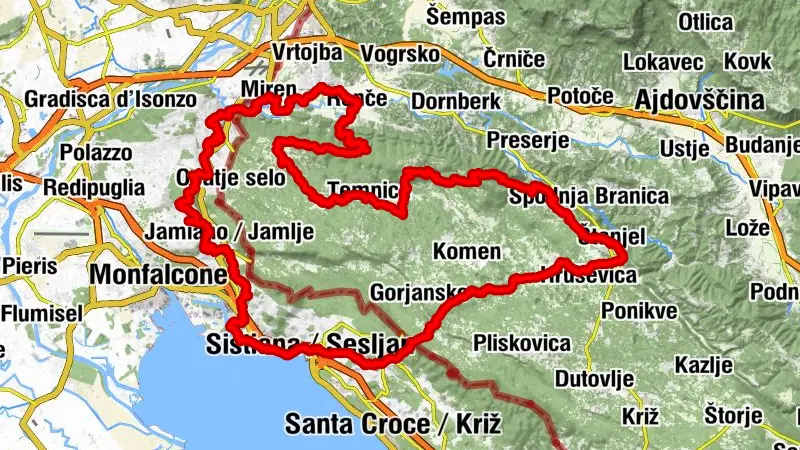 The Carsus Trail, a long-distance route across the Karst of Slovenia and Italy