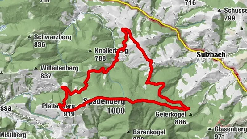 Gerold Chapel and Eigruberhof over the Spadenberg