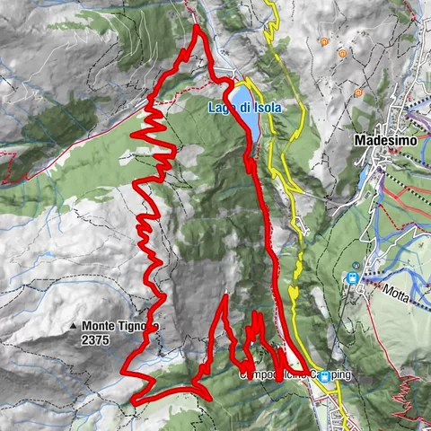 Campodolcino - Isola- Pian dei Cavalli - Campodolcino piste cyclable