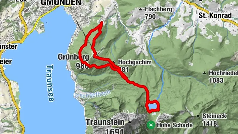 Grünbergbauer - Grünberg - Laudachsee Runde