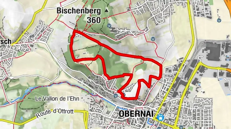Circuit course à pied Mont National