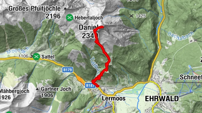 Lermoos - Tuftlalm - Upsspitze - Daniel