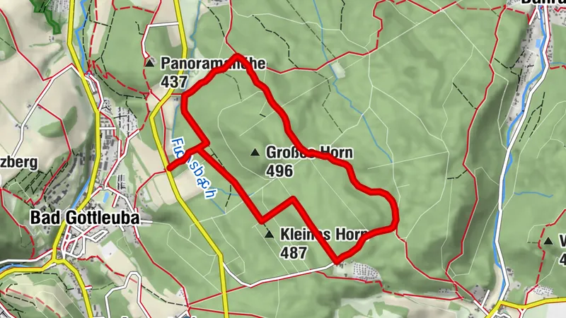 Skiroute bei Bad Gottleuba-Berggießhübel