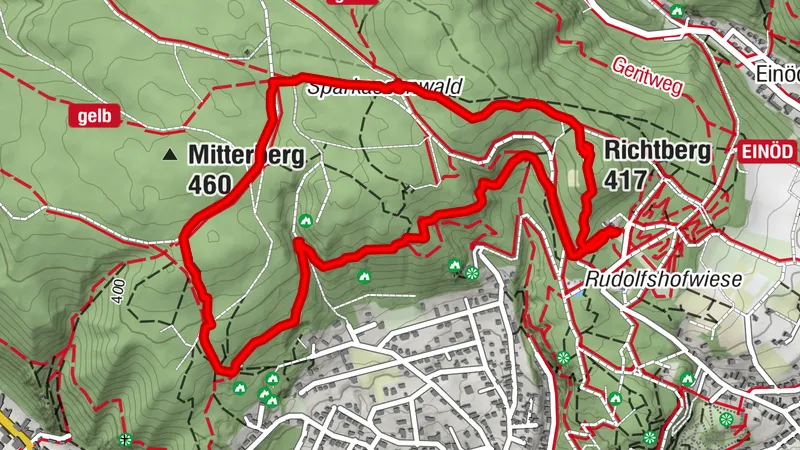 Baden: Rudolfshof - Theresienwarte