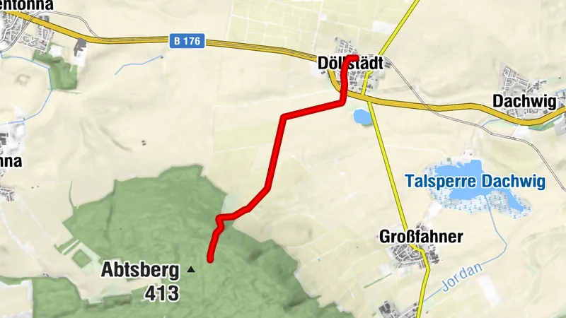 Döllstädt - Sieben Gräber/Kammweg