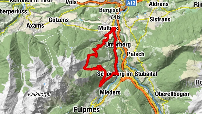 Mutters Telfes KreitherAlm Runde
