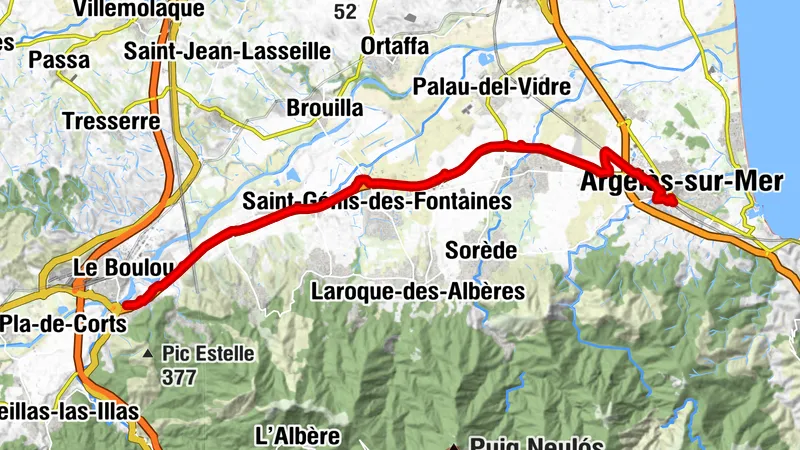 Argelès-sur-Mer - La Viscomta - Saint-Génis-des-Fontaines