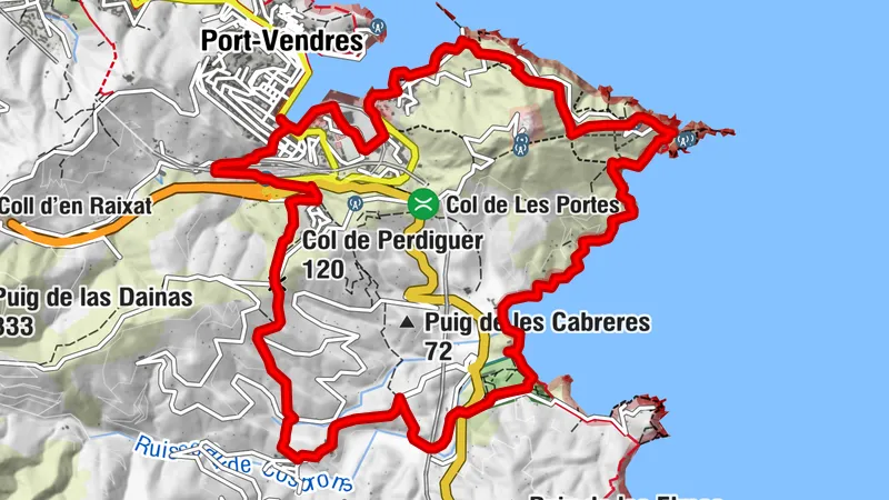 Cosprons - Col de Perdiguer - Les Clos de Paulilles - Port-Vendres