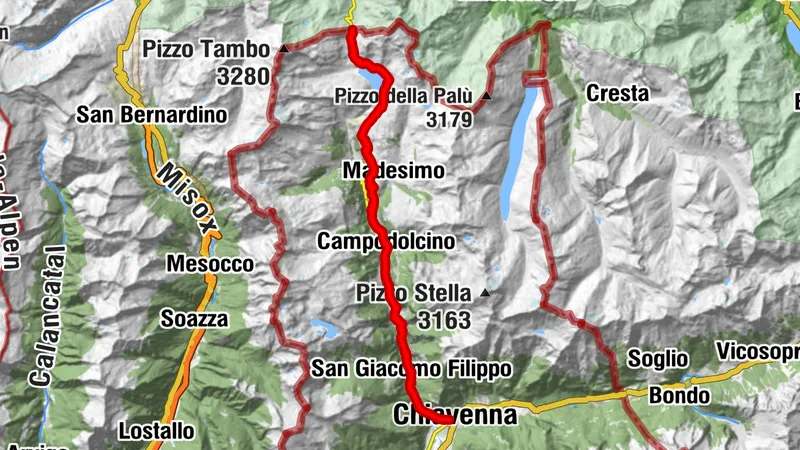 Col du Spluga depuis Chiavenna
