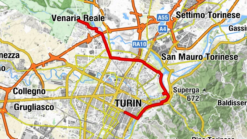 Anneau cyclotouristique au nord de Turin - étape 6