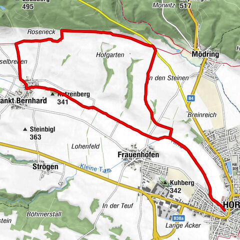 Horn - Frauenhofen - St. Bernhard - Safermarterl - Horn Horn, Niederösterreich