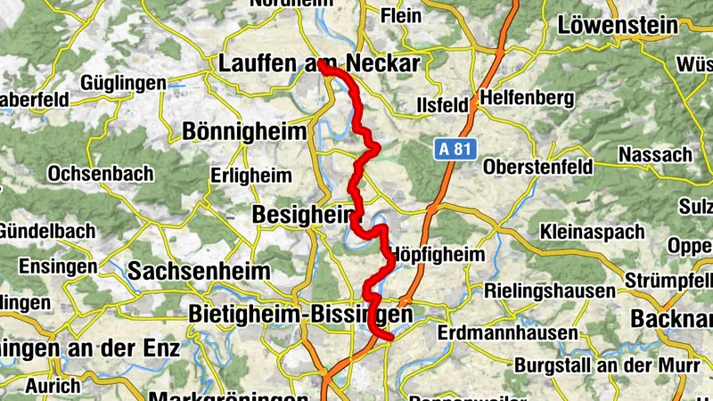 Neckarweg | Etappe Lauffen - Freiberg