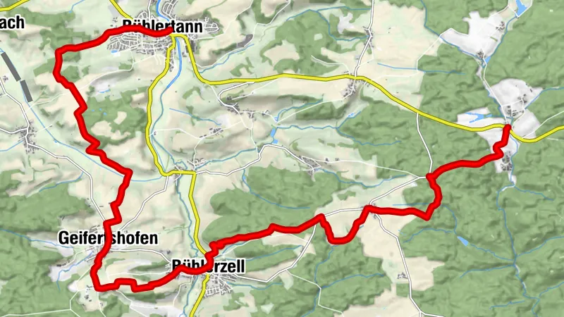 Kocher-Jagst-Trail: Bühlersteig 2. Etappe - Über dem Bühlertal
