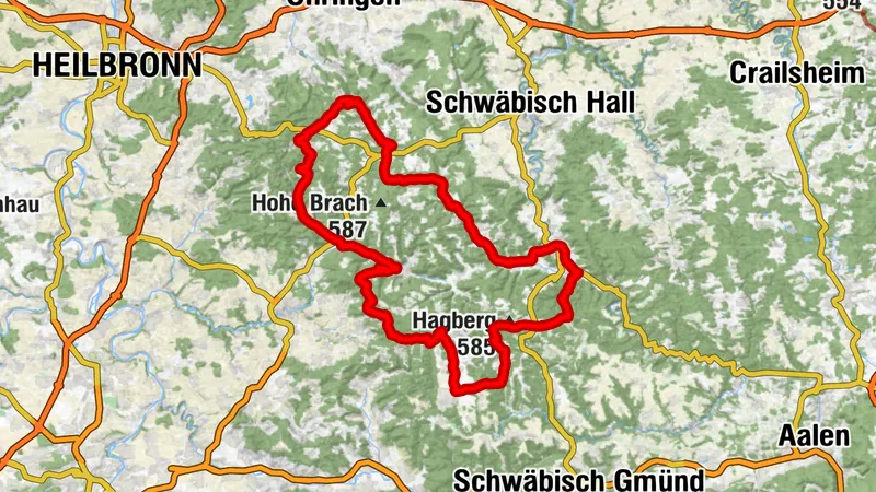 Radweg Idyllische Straße
