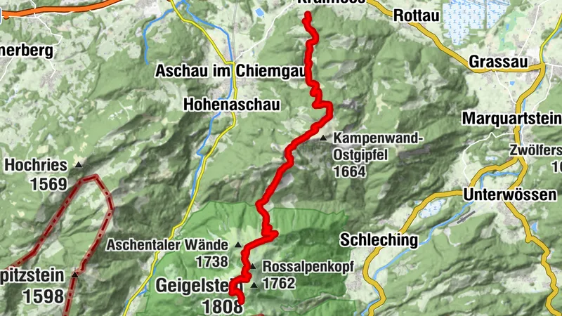 Etappe 2: Alpina Antica Trail | ET2 Aschau i.Ch./Gschwendt - Priener Hütte/Geigelstein