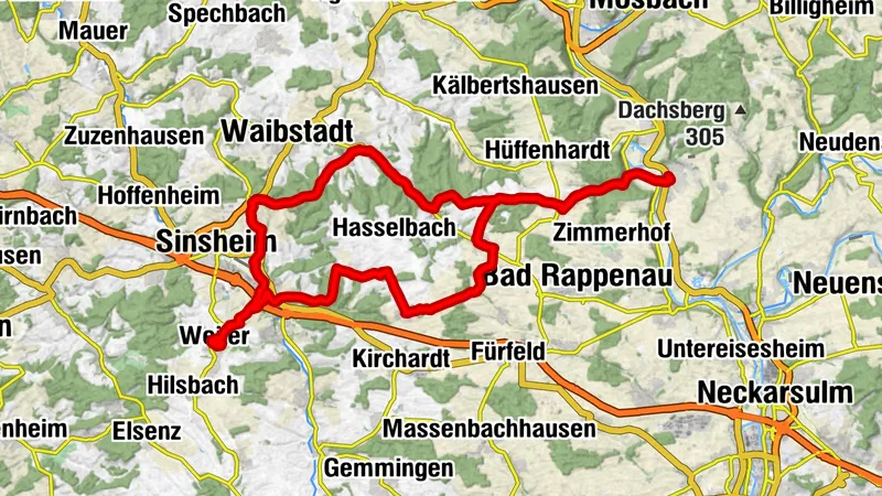 Rundtour Burgenstraße (Kraichgaurunde)