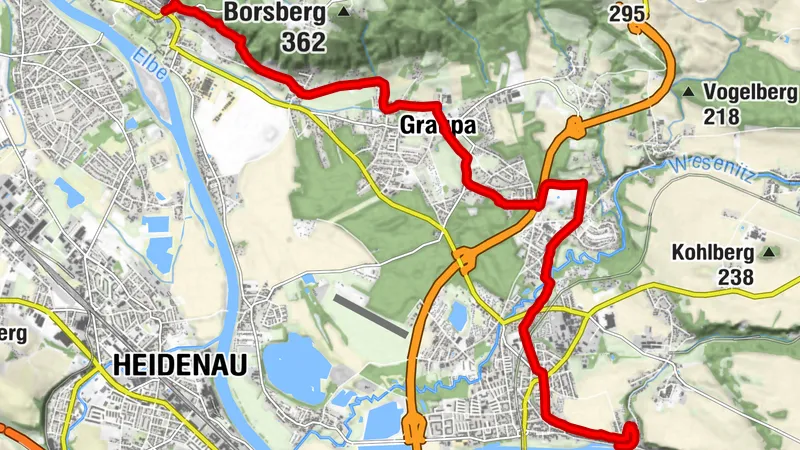 Sächsischer Weinwanderweg - Etappe 1 - Von Pirna bis Dresden-Pillnitz