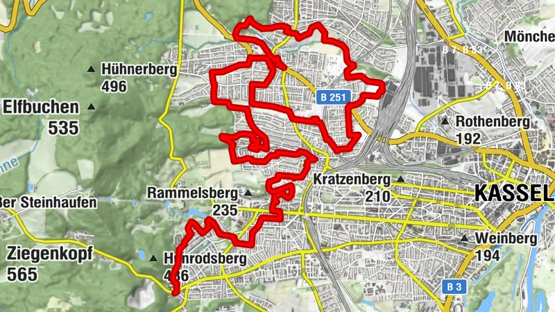 Stadtwanderweg Kassel-West