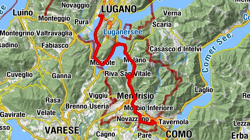 Route Nord–Sud : Melide – Chiasso