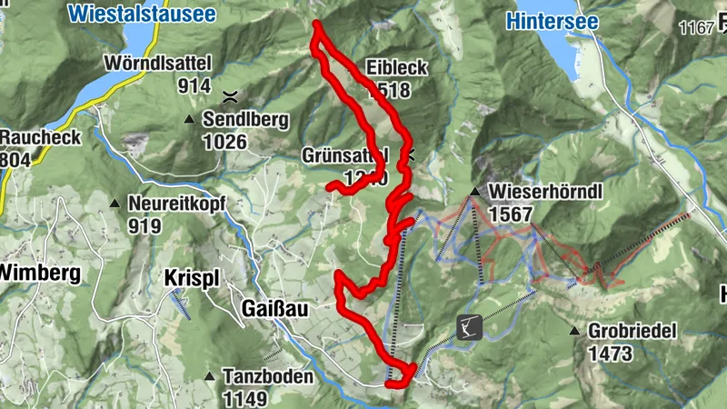 Ochensenberg, Eibleck und Spielberg