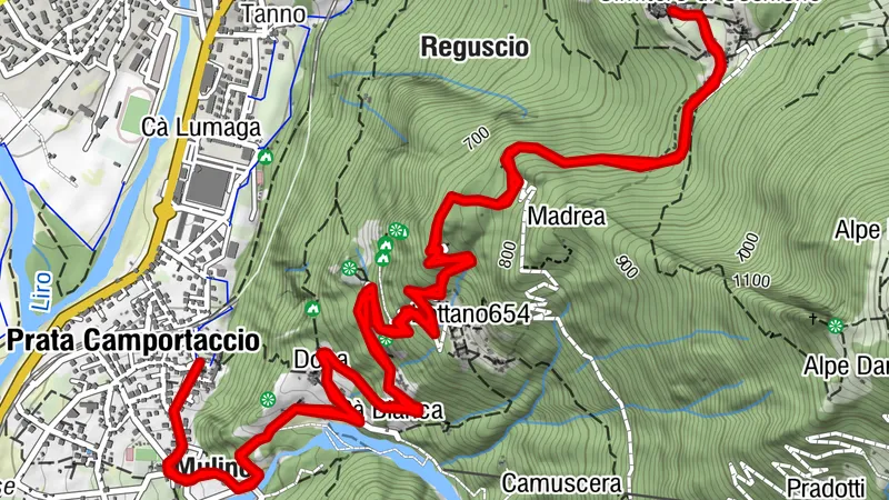 De Prata Camportaccio à Uschione