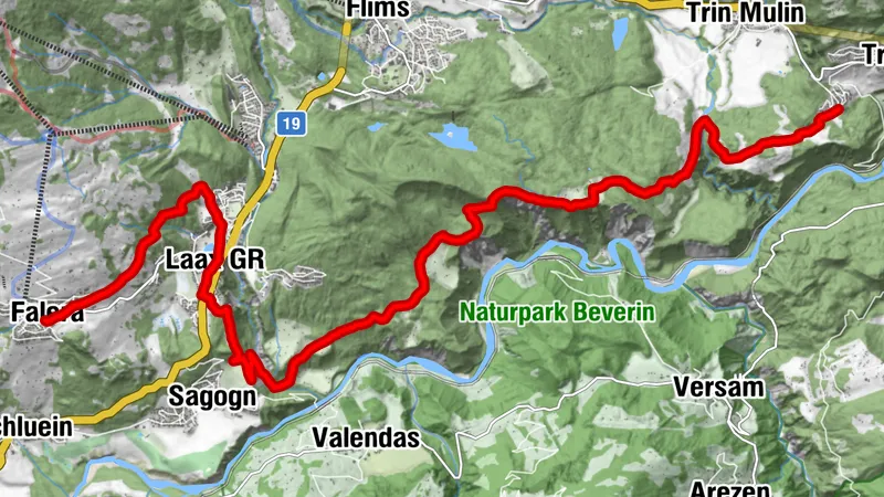43.14 Trin Digg - Laax (Falera), Chemin de Compostelle des Grisons (GRF)