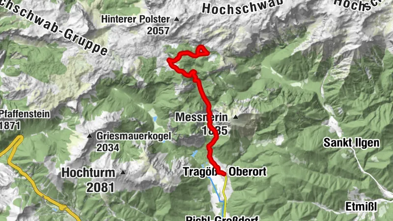Tragöß - Sonnschienalm - Sackwiesensee - Sonnschienhütte