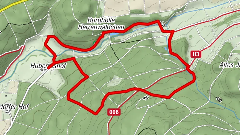 Richtig ruhiger Ricker-Rundweg